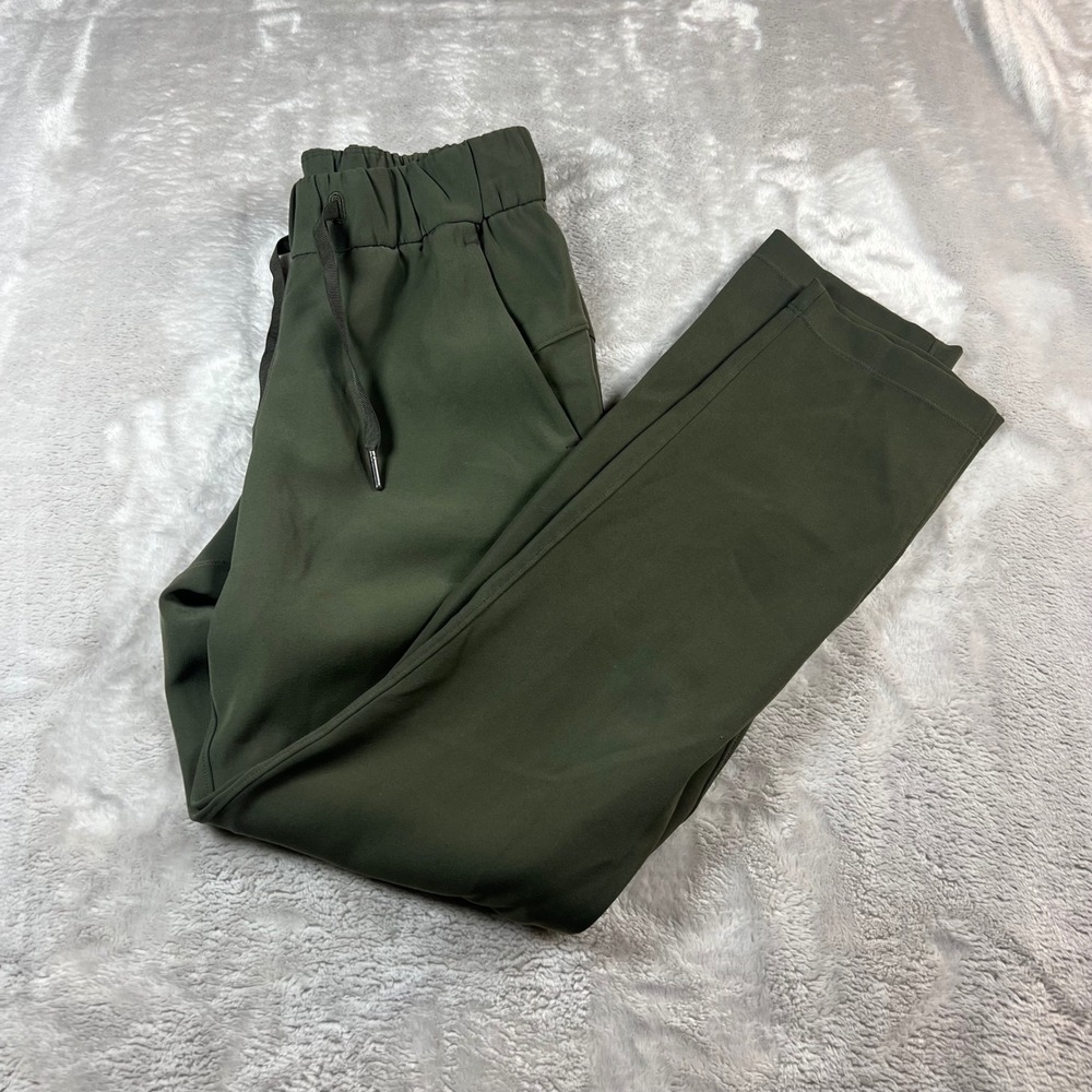 Lululemon 'Like New' Women's 2 On the Fly 7/8 Pant Olive Green Luxtreme Jogger‎